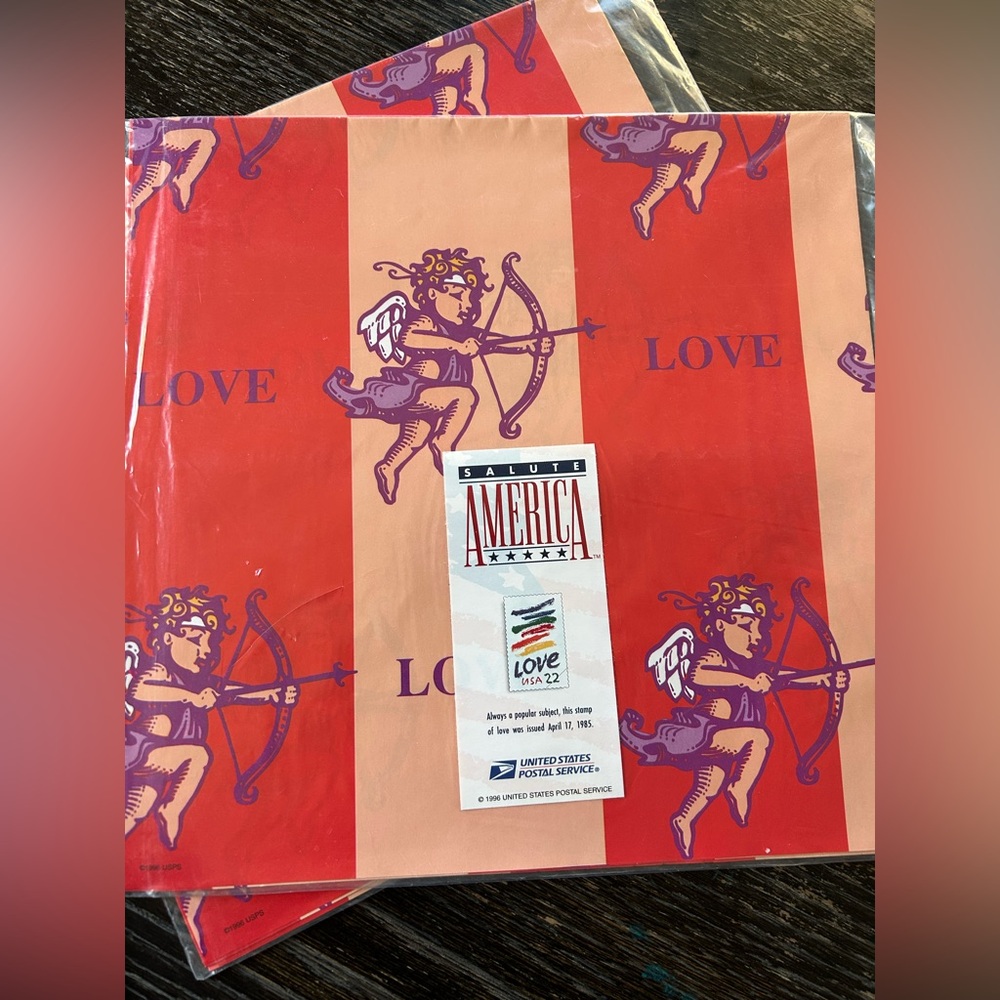 Vintage 1985 USPS wrapping paper